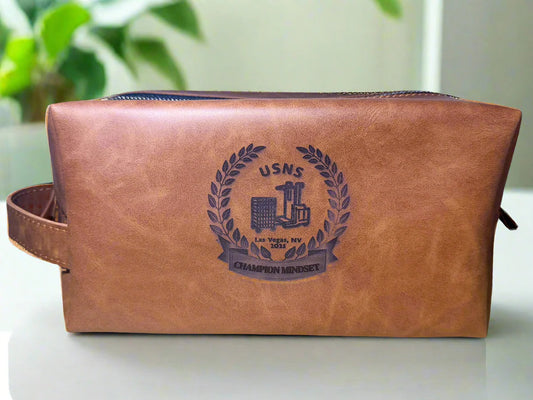 Vintage Leather Dopp Bag